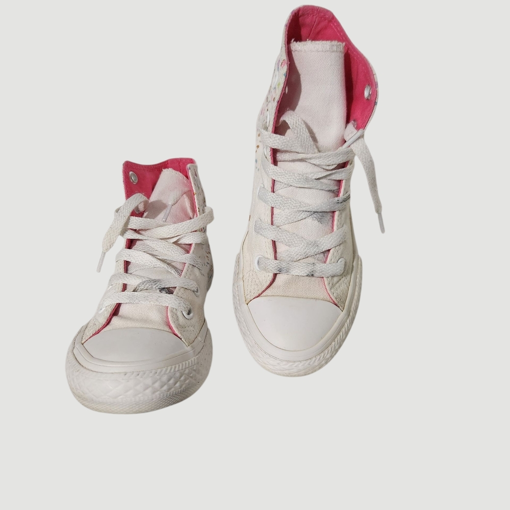 Girls Converse Confetti Print High-Top Sneakers/Tennis